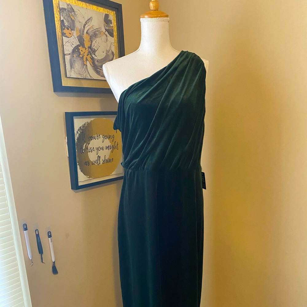 Hunter Green Velvet Romper